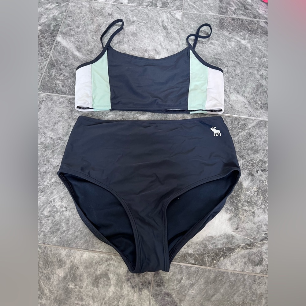 Abercrombie and Fitch Kids - girls color block swimsuit